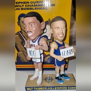 Stephen Curry/ Wilt Chamberlain DUO Bobble heads